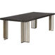Alto 94.5 X 43.5 inch Espresso / Antique Brass Dining Table